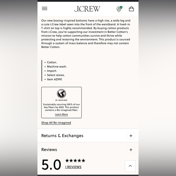 J.Crew like new cotton Poplin wide leg pajama pants with pockets sz XL - Picture 6 of 10